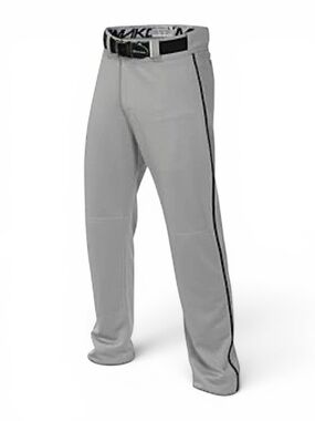 Easton MAKO 2 Piped Baseball Pants Gray Black Mens L Large NEW NWT A167101